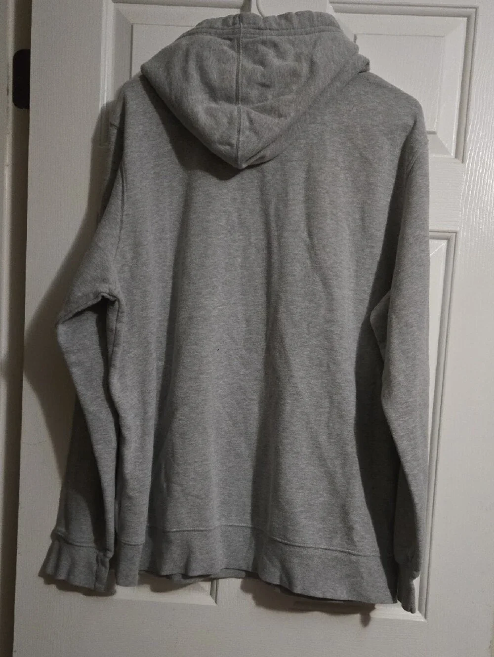 The North Face Grey Pullover Hoodie with White Logo